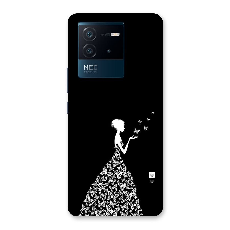 Butterfly Dress Back Case for Vivo iQOO Neo 6 5G