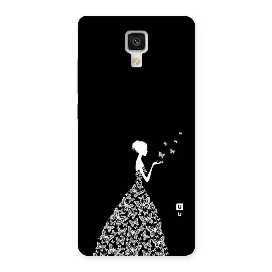 Butterfly Dress Back Case for Xiaomi Mi 4