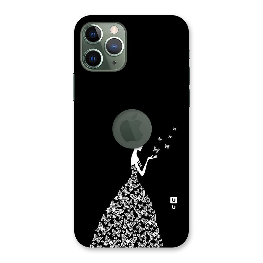Butterfly Dress Back Case for iPhone 11 Pro Logo  Cut