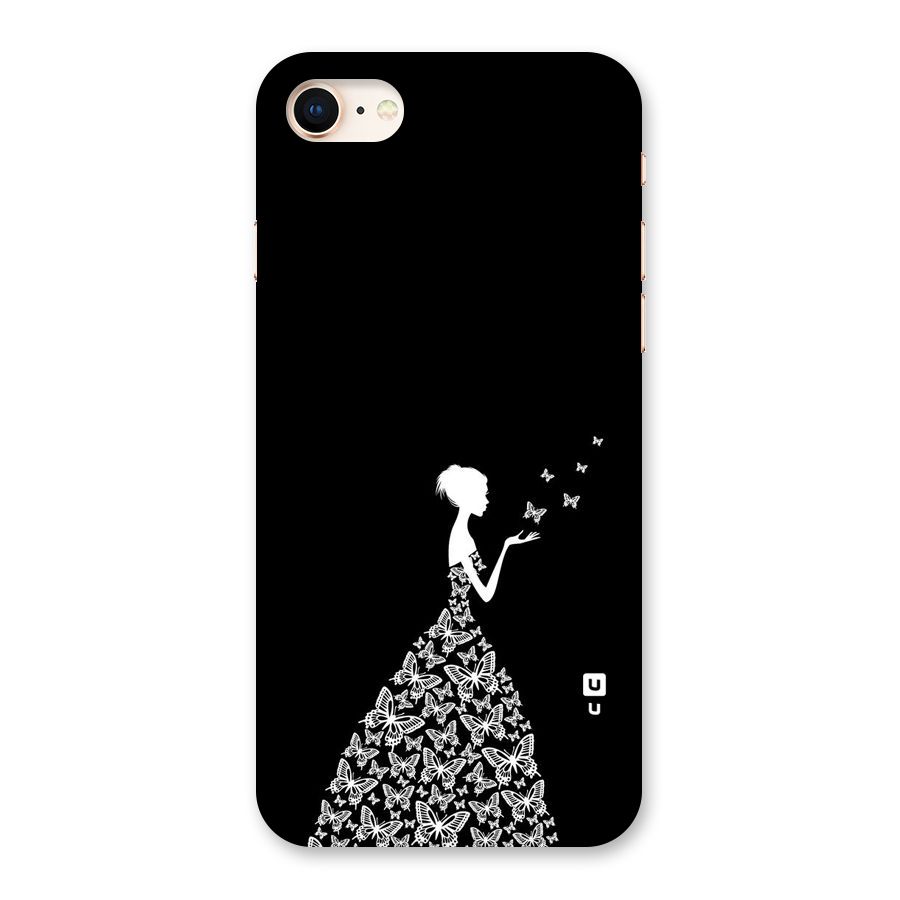 Butterfly Dress Back Case for iPhone 8