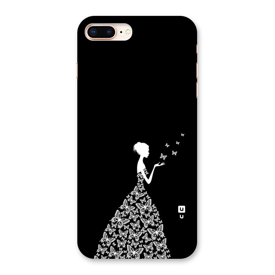 Butterfly Dress Back Case for iPhone 8 Plus