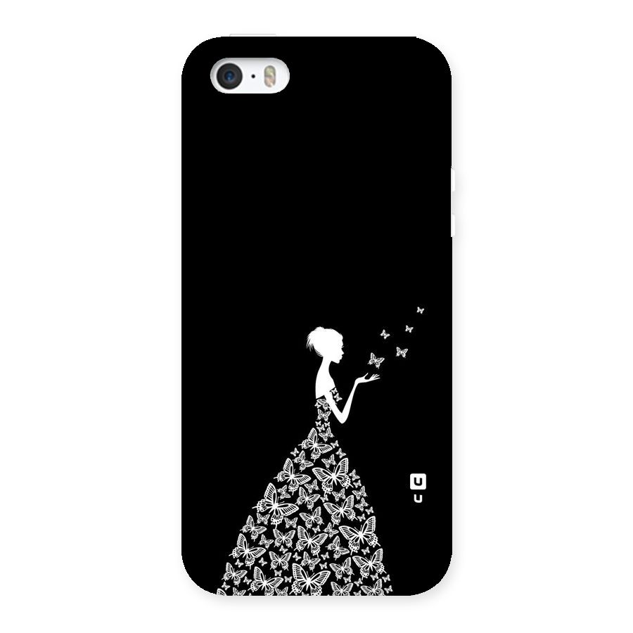 Butterfly Dress Back Case for iPhone SE