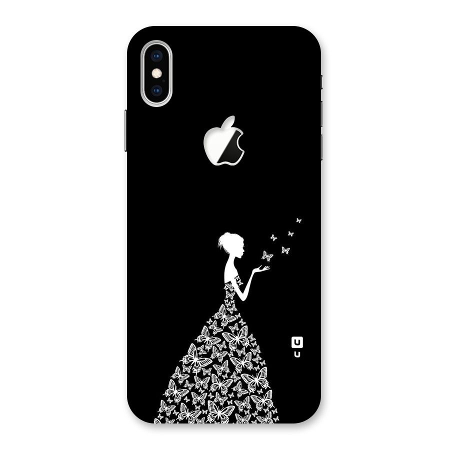 Butterfly Dress Back Case for iPhone XS Max Apple Cut
