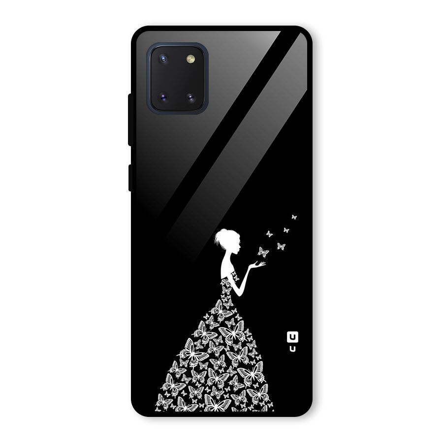 Butterfly Dress Glass Back Case for Galaxy Note 10 Lite