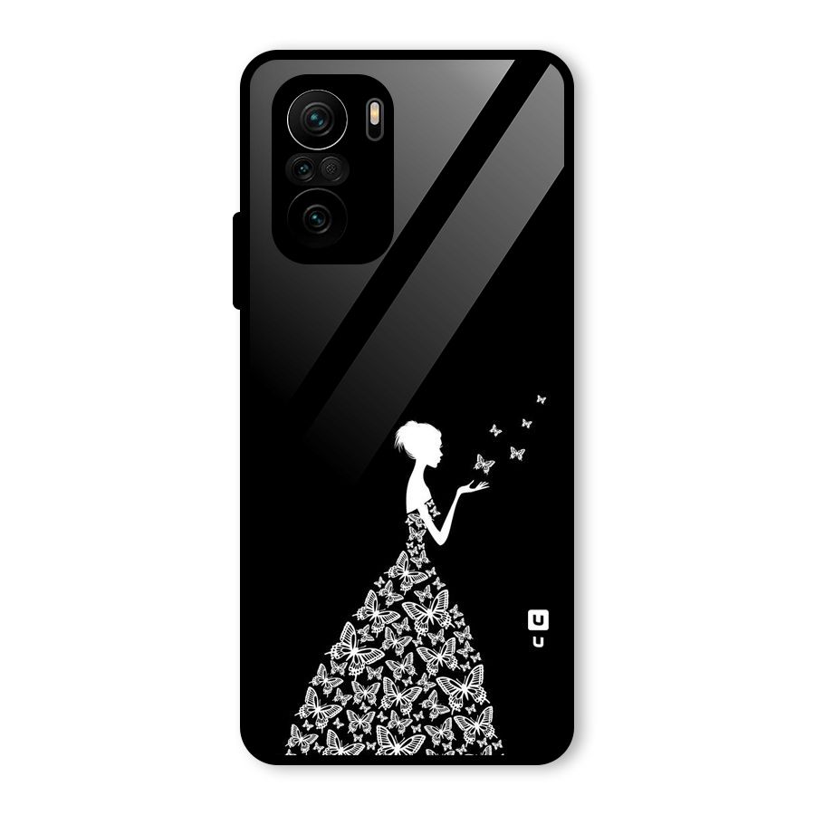 Butterfly Dress Glass Back Case for Mi 11X Pro
