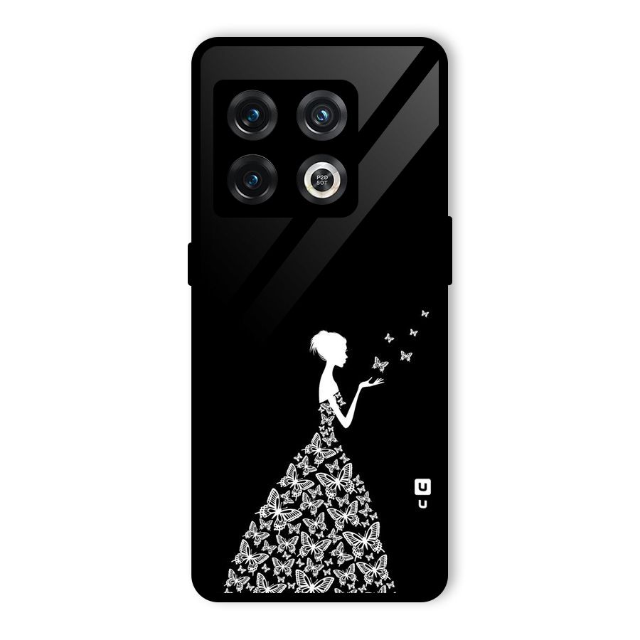 Butterfly Dress Glass Back Case for OnePlus 10 Pro 5G