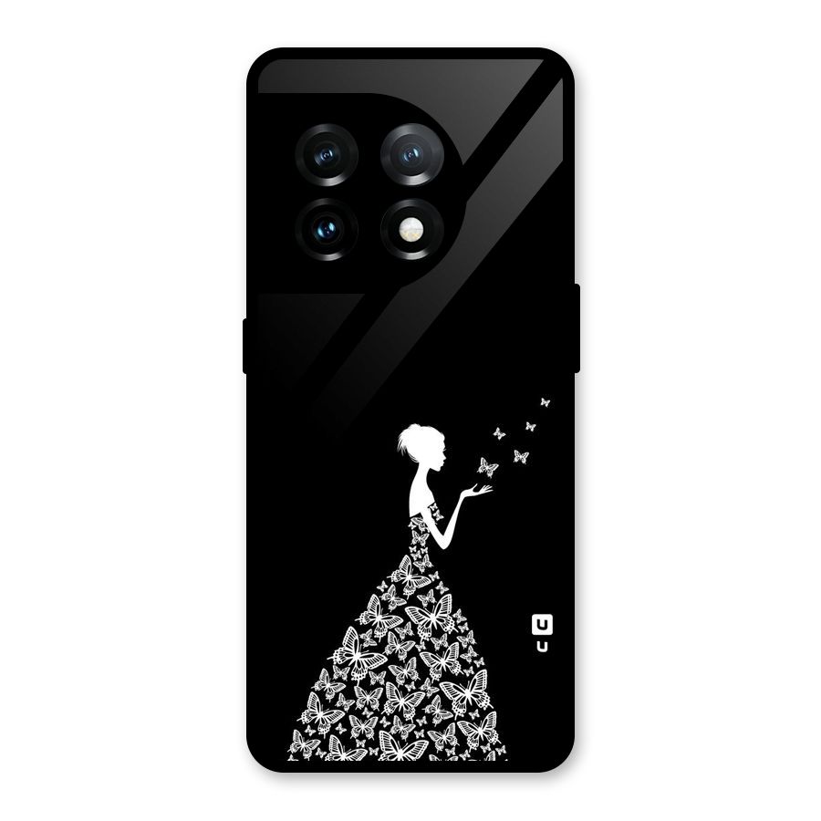 Butterfly Dress Glass Back Case for OnePlus 11