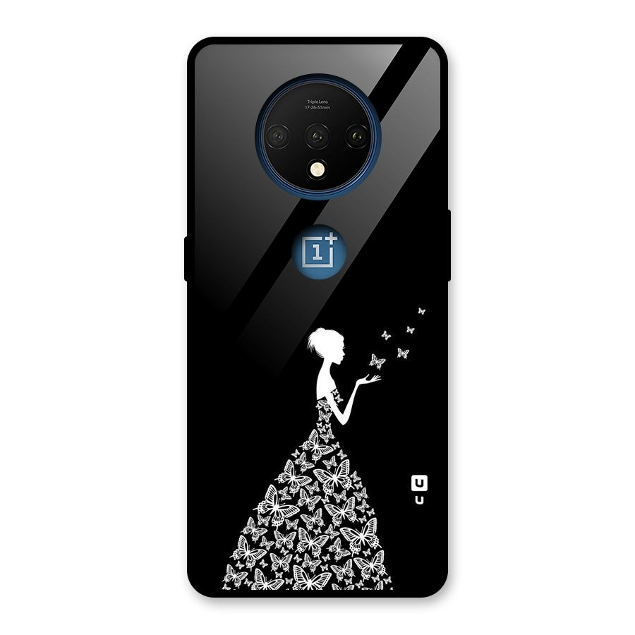 Butterfly Dress Glass Back Case for OnePlus 7T