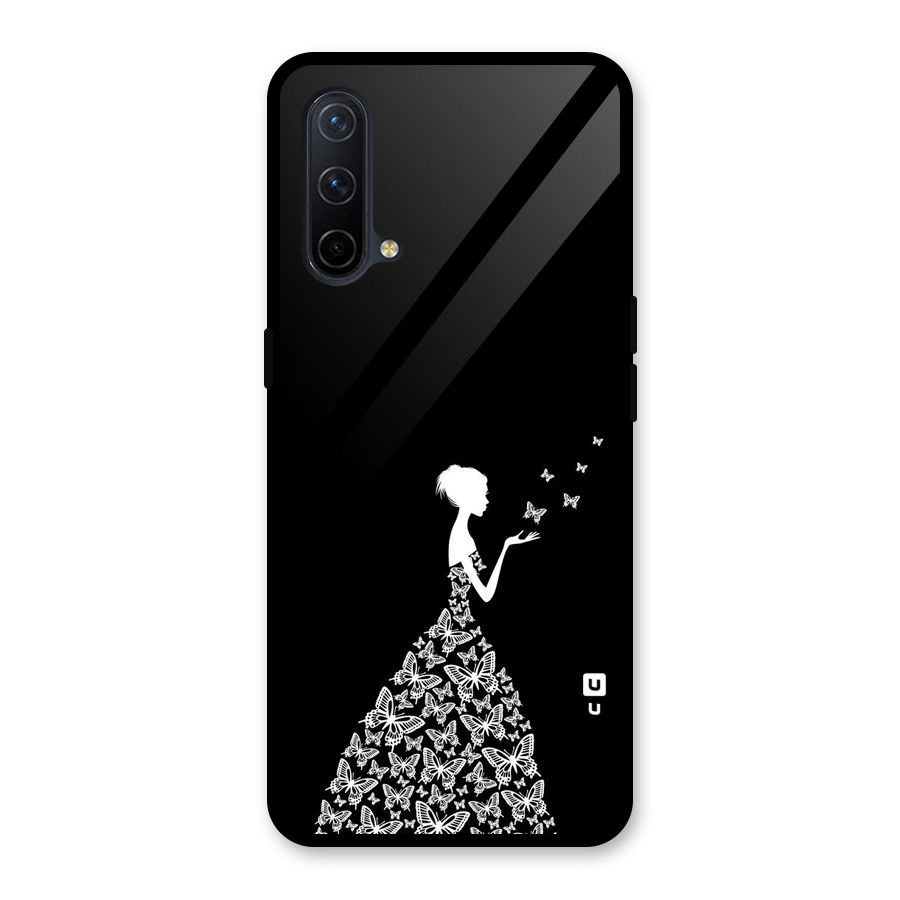 Butterfly Dress Glass Back Case for OnePlus Nord CE 5G
