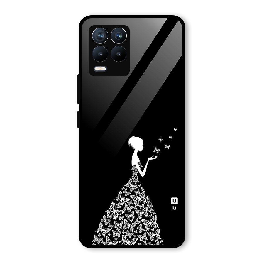 Butterfly Dress Glass Back Case for Realme 8