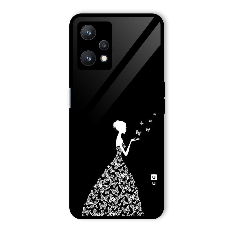 Butterfly Dress Glass Back Case for Realme 9 Pro 5G