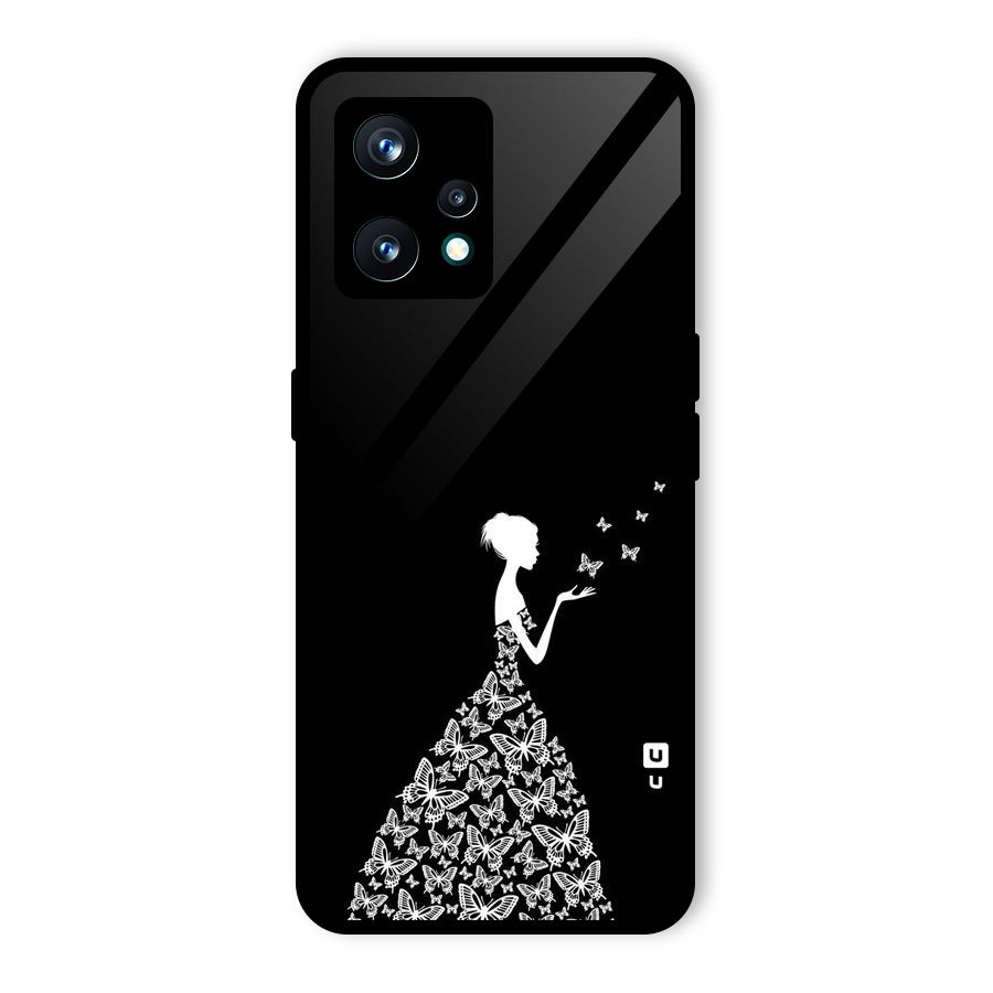 Butterfly Dress Glass Back Case for Realme 9 Pro Plus 5G