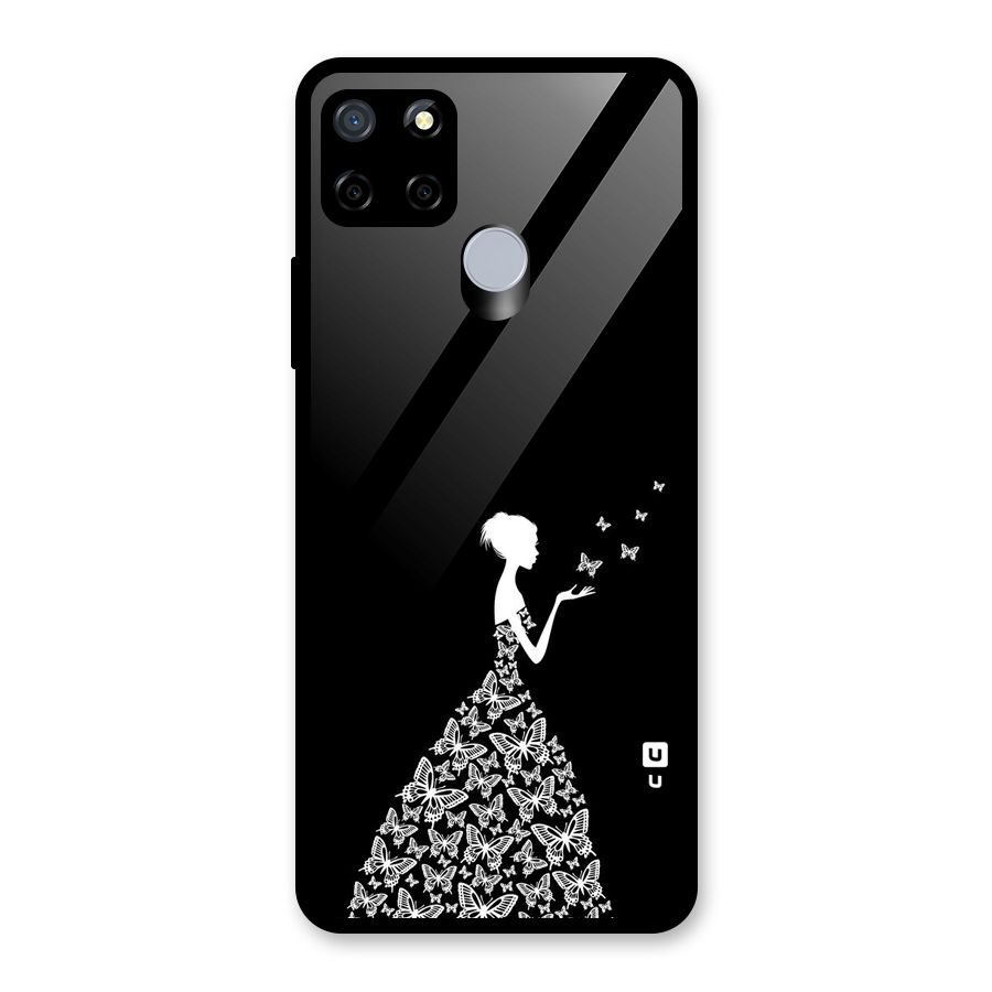 Butterfly Dress Glass Back Case for Realme C15