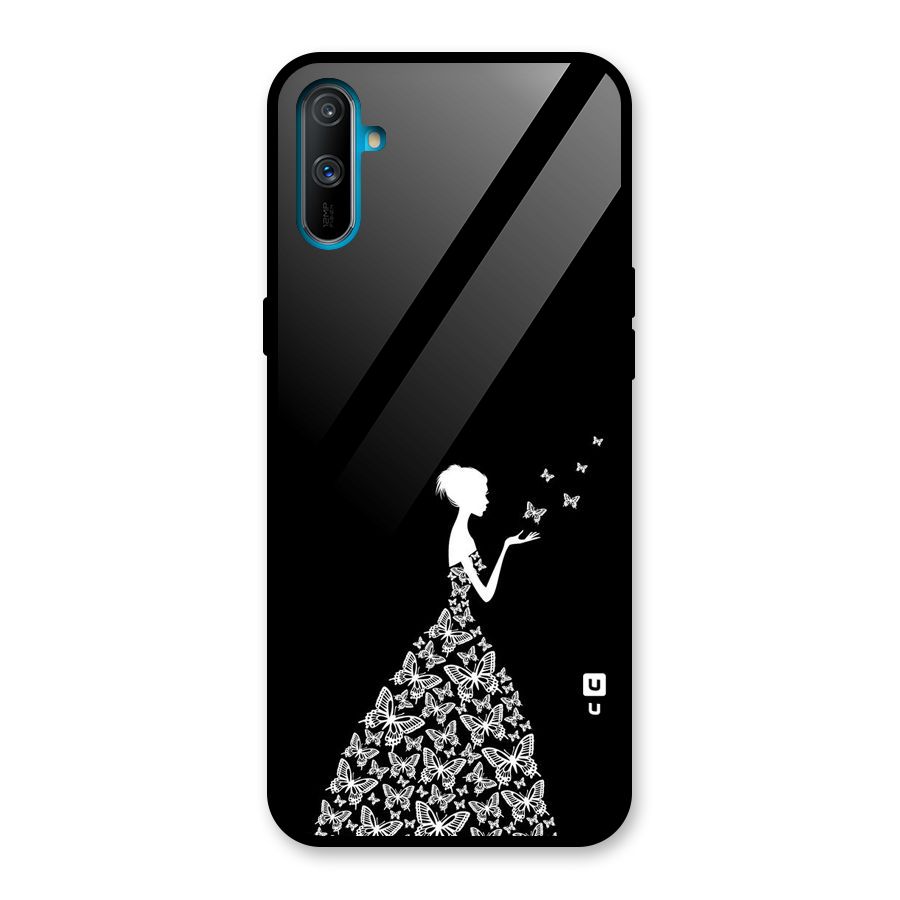 Butterfly Dress Glass Back Case for Realme C3