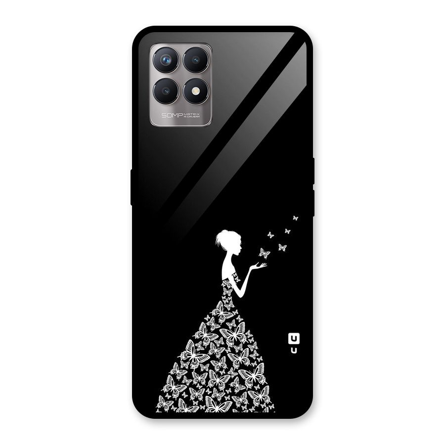 Butterfly Dress Glass Back Case for Realme Narzo 50