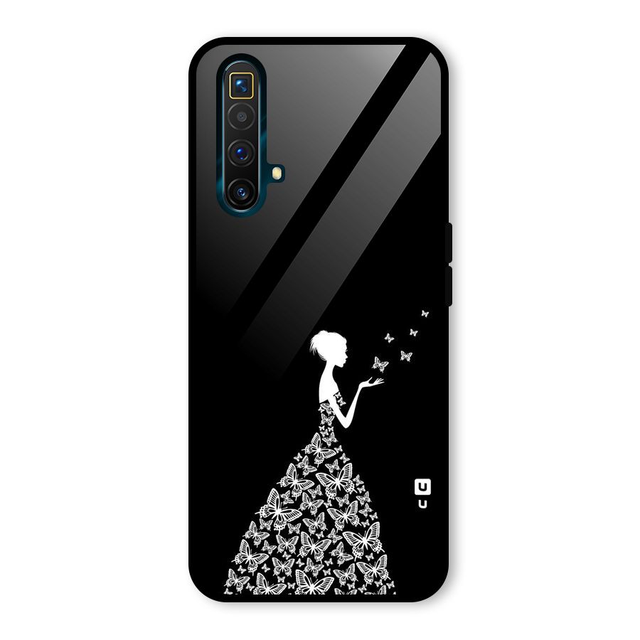 Butterfly Dress Glass Back Case for Realme X3
