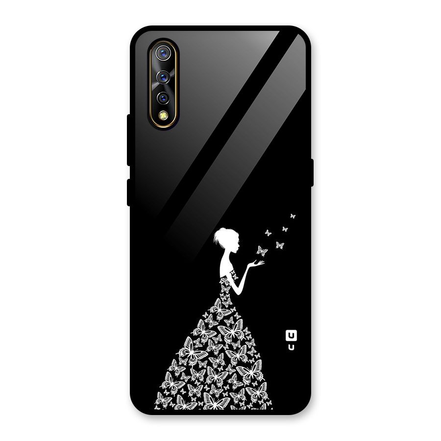 Butterfly Dress Glass Back Case for Vivo Z1x