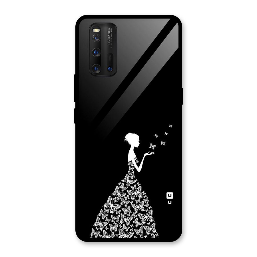 Butterfly Dress Glass Back Case for Vivo iQOO 3