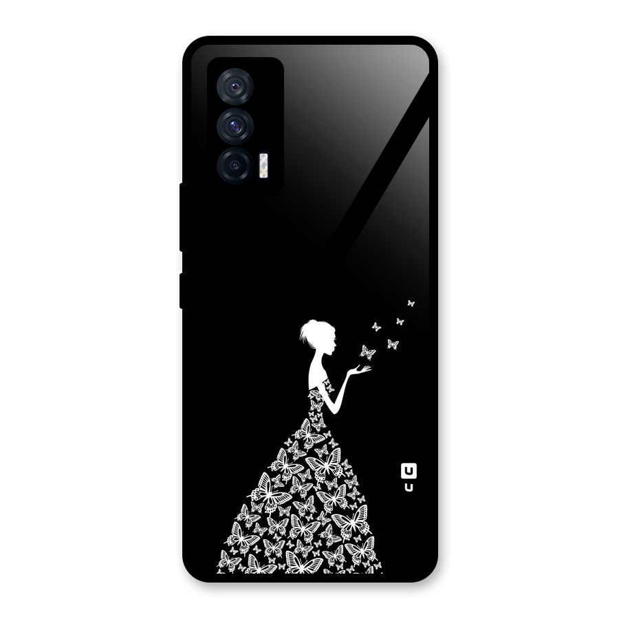 Butterfly Dress Glass Back Case for Vivo iQOO 7 5G
