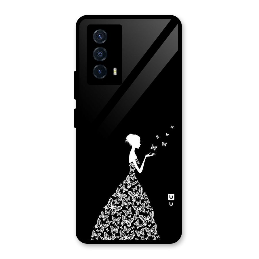 Butterfly Dress Glass Back Case for Vivo iQOO Z5