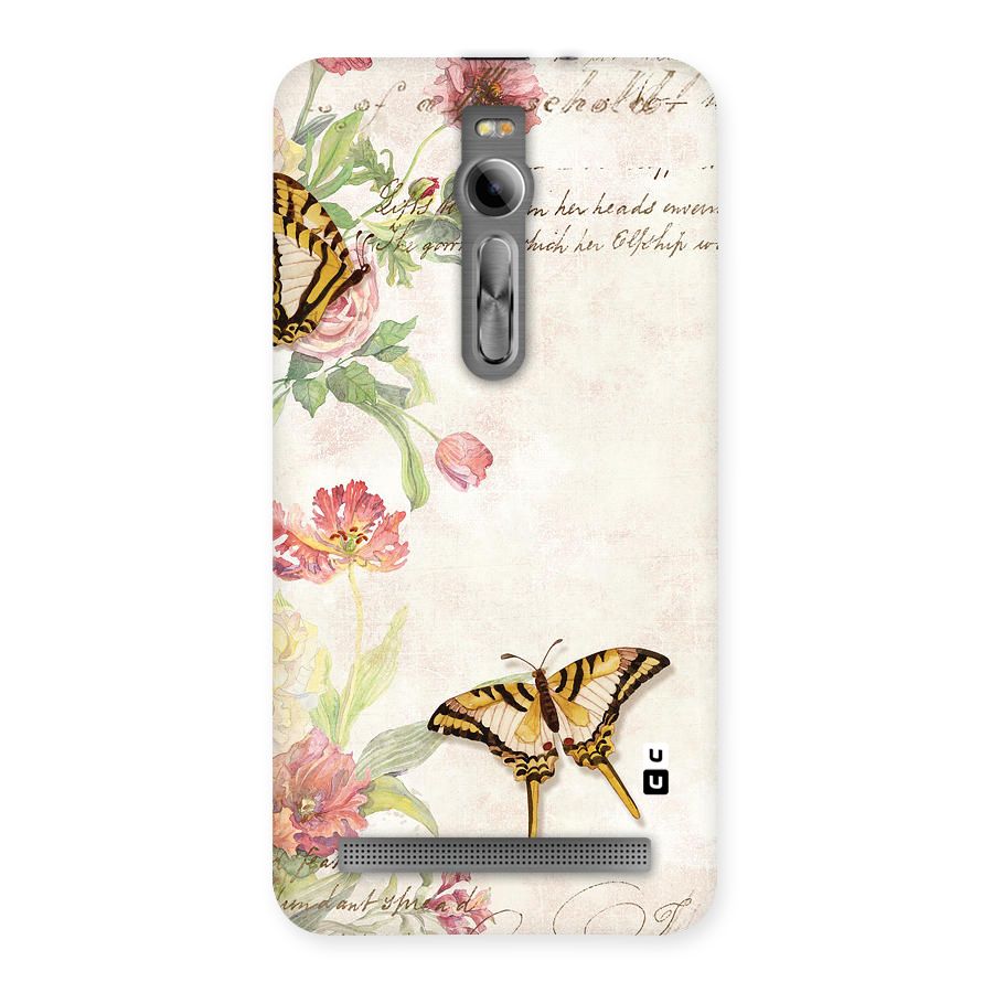 Butterfly Floral Back Case for Asus Zenfone 2