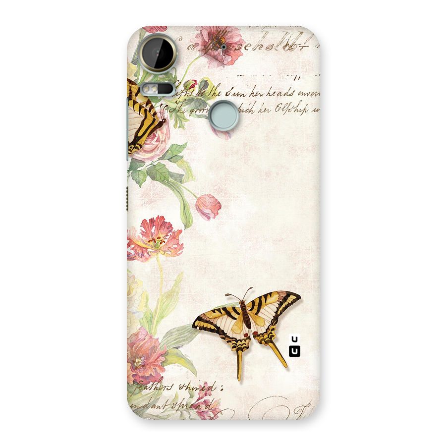 Butterfly Floral Back Case for Desire 10 Pro