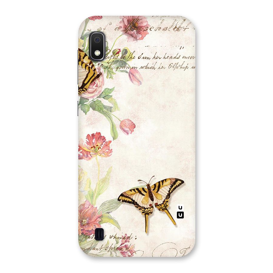 Butterfly Floral Back Case for Galaxy A10