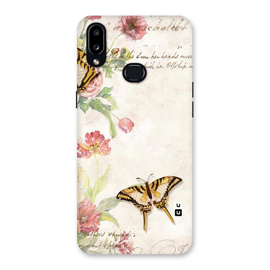 Butterfly Floral Back Case for Galaxy A10s