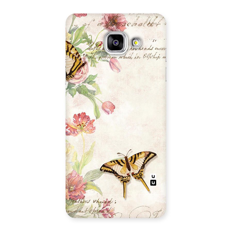 Butterfly Floral Back Case for Galaxy A5 2016