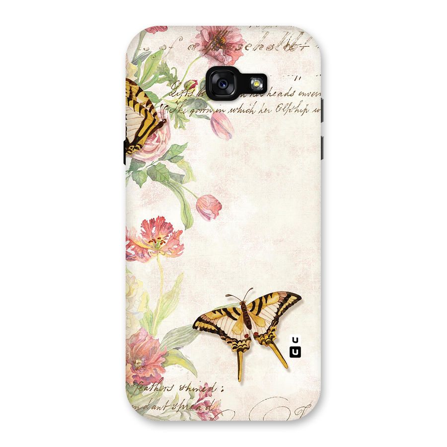 Butterfly Floral Back Case for Galaxy A7 (2017)