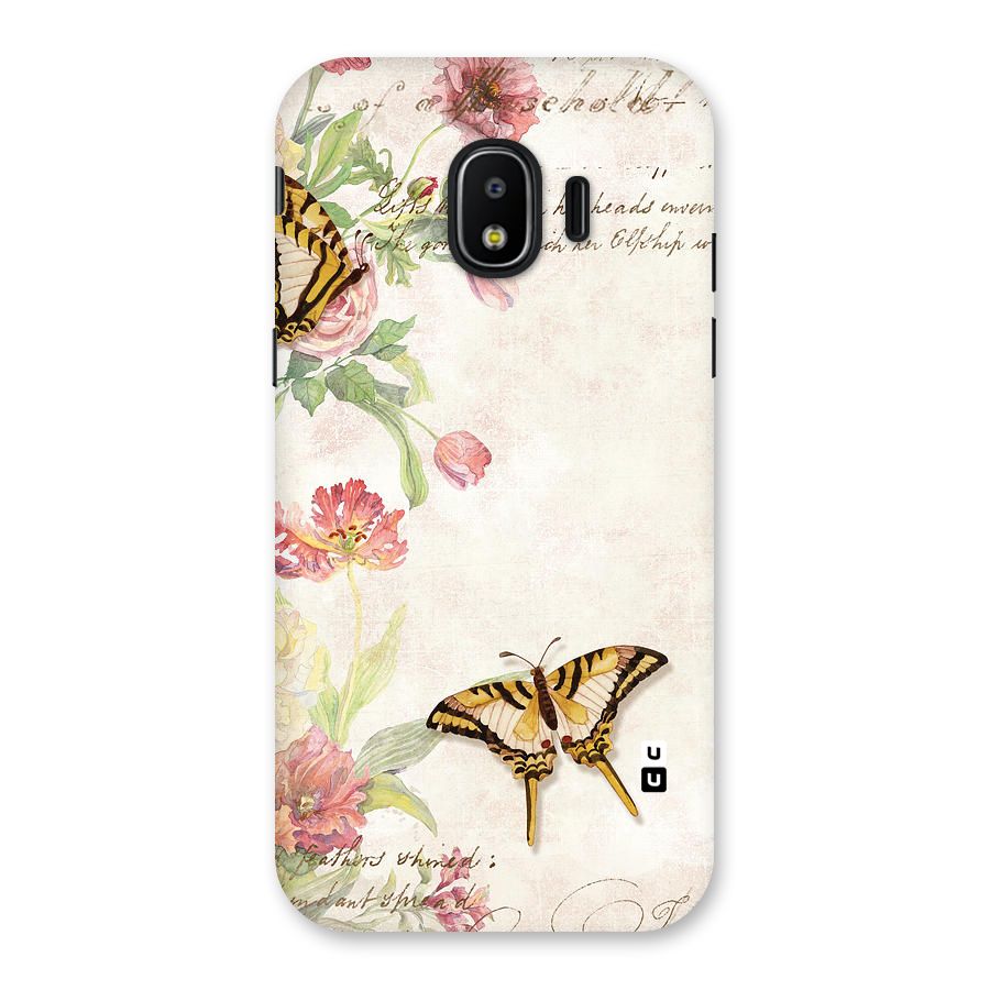 Butterfly Floral Back Case for Galaxy J2 Pro 2018