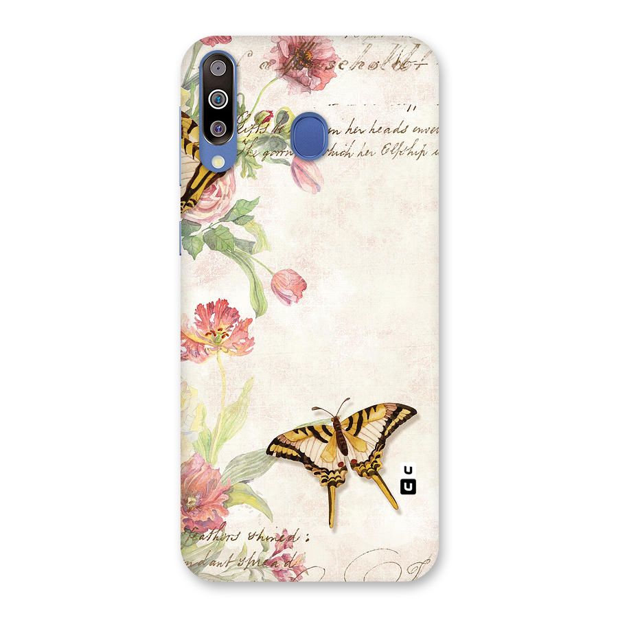 Butterfly Floral Back Case for Galaxy M30