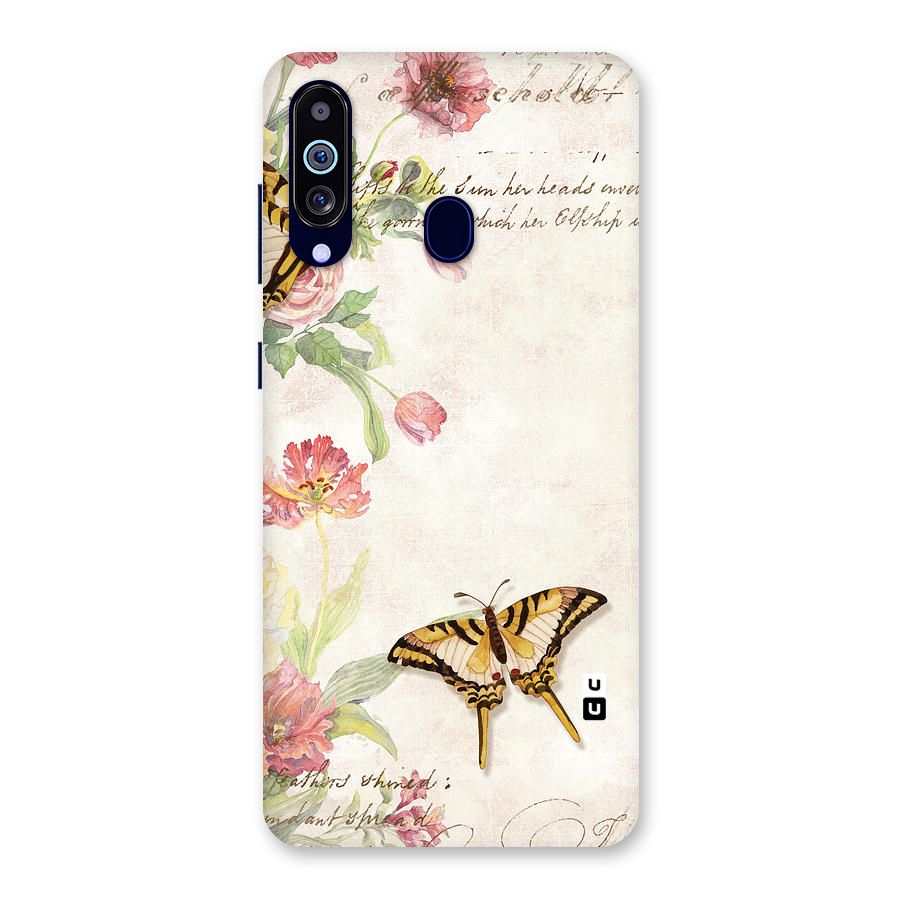 Butterfly Floral Back Case for Galaxy M40