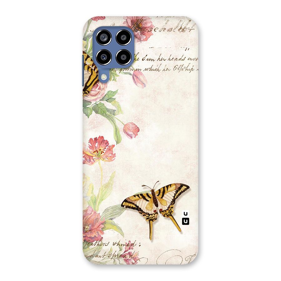Butterfly Floral Back Case for Galaxy M53 5G