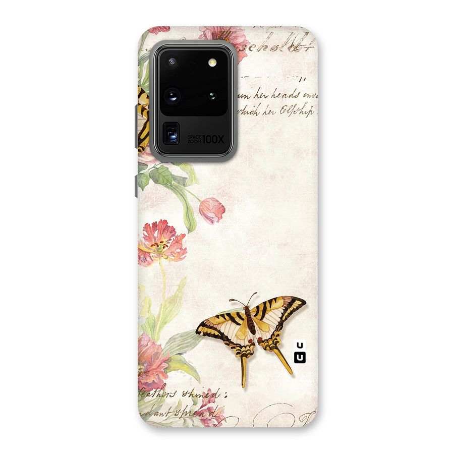 Butterfly Floral Back Case for Galaxy S20 Ultra