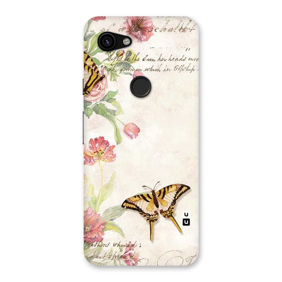 Butterfly Floral Back Case for Google Pixel 3a