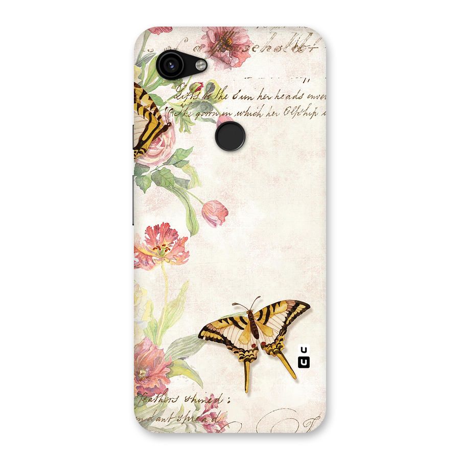 Butterfly Floral Back Case for Google Pixel 3a XL