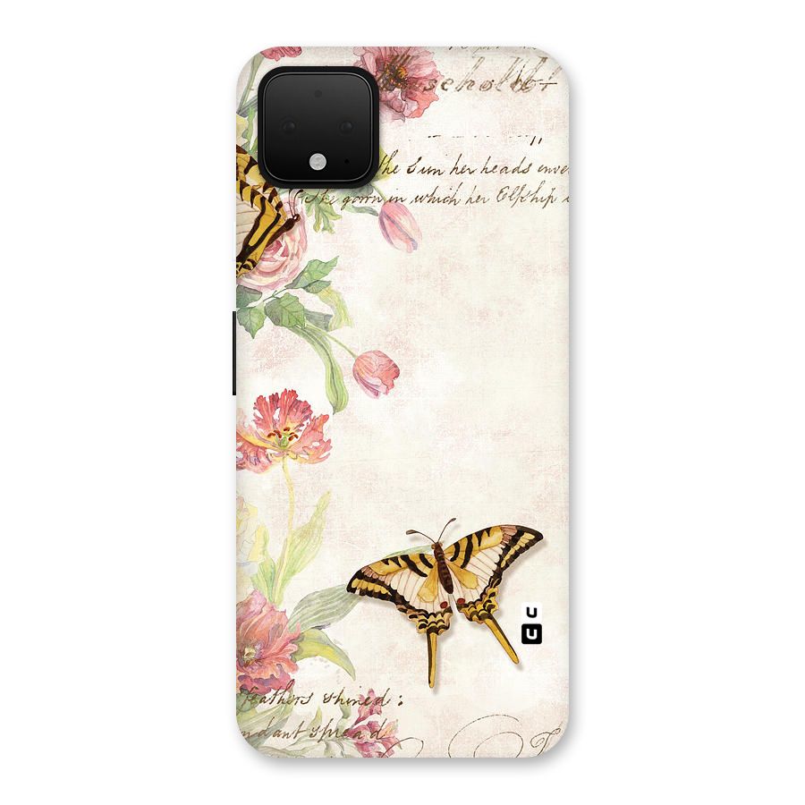 Butterfly Floral Back Case for Google Pixel 4 XL