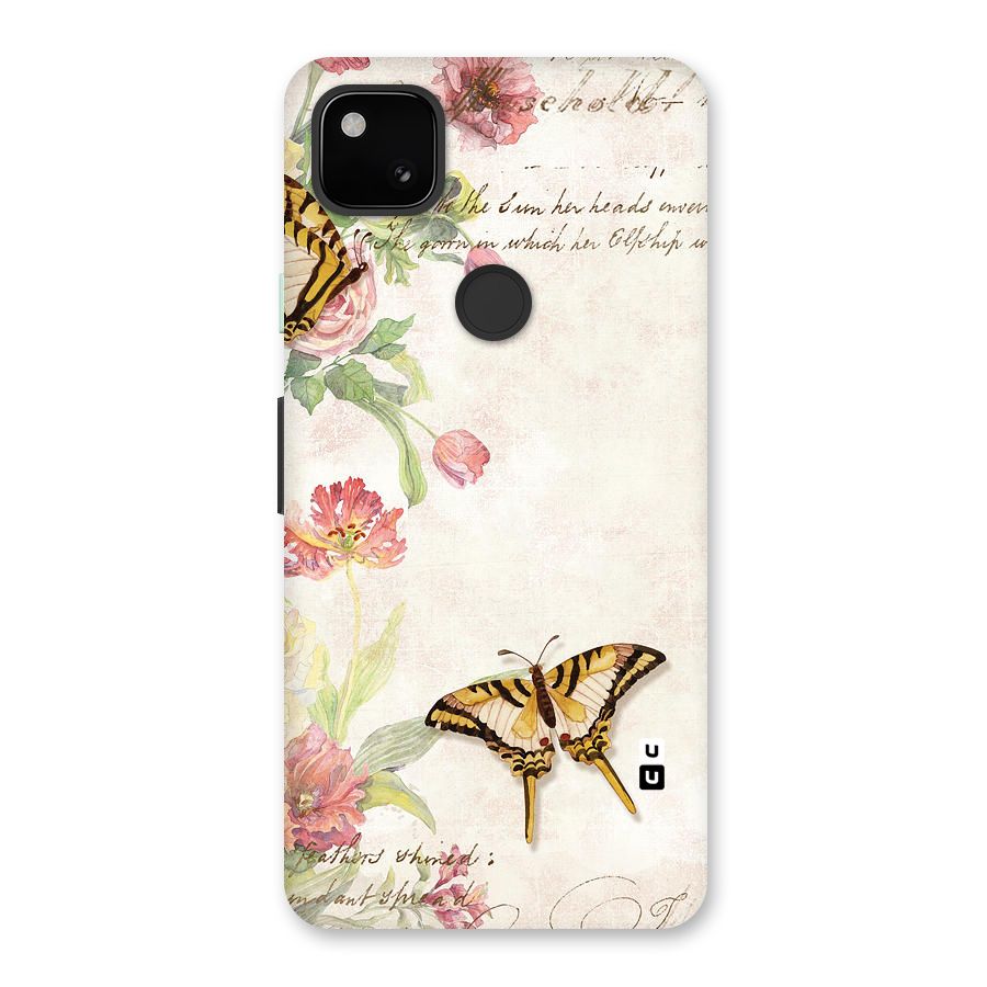 Butterfly Floral Back Case for Google Pixel 4a
