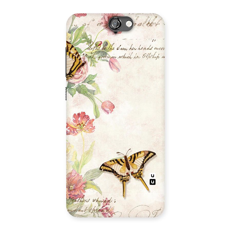 Butterfly Floral Back Case for HTC One A9