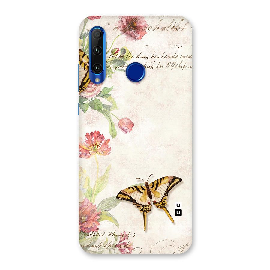 Butterfly Floral Back Case for Honor 20i