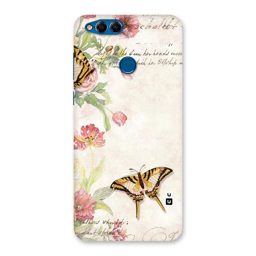 Butterfly Floral Back Case for Honor 7X