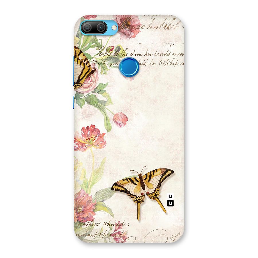 Butterfly Floral Back Case for Honor 9N