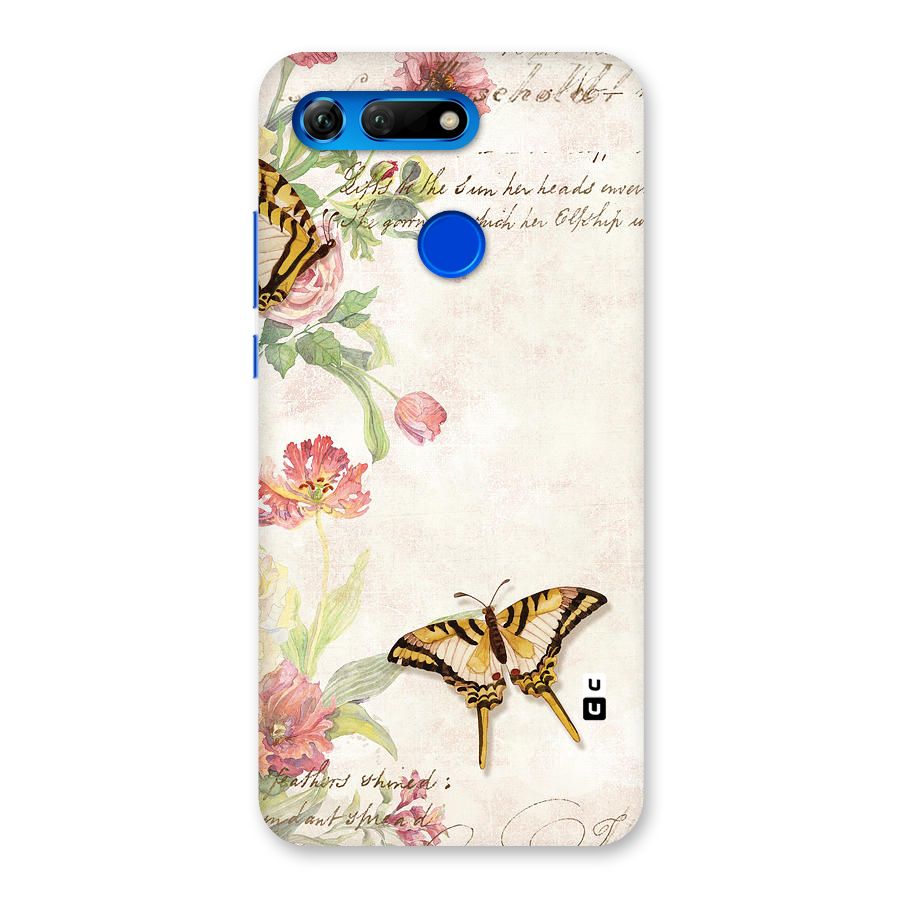 Butterfly Floral Back Case for Honor View 20