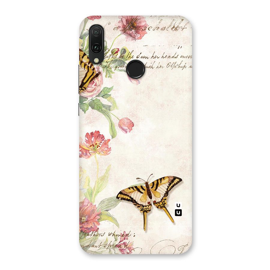 Butterfly Floral Back Case for Huawei Y9 (2019)