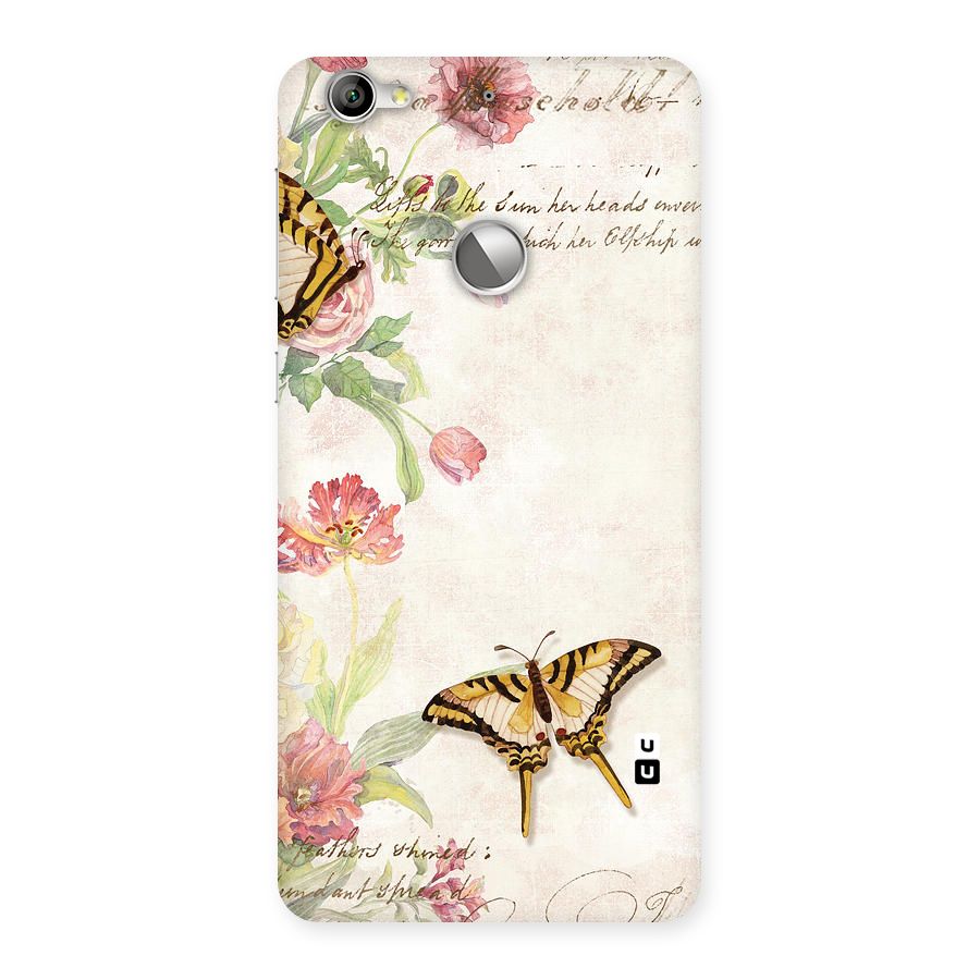 Butterfly Floral Back Case for LeTV Le 1s