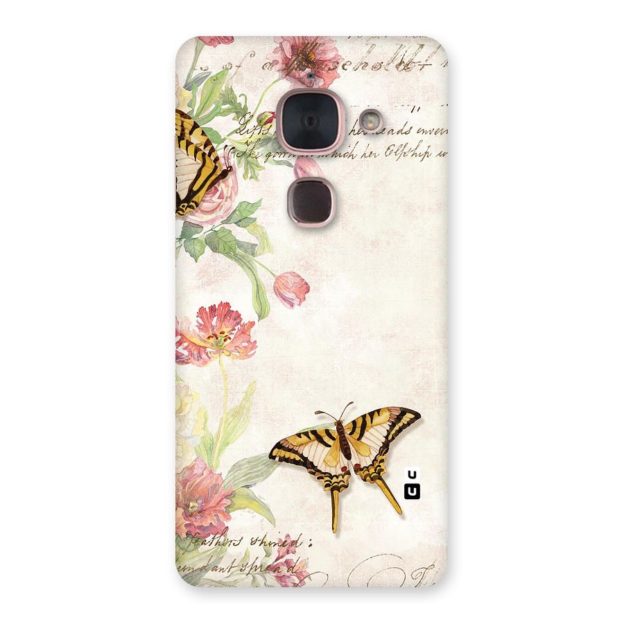 Butterfly Floral Back Case for Le Max 2