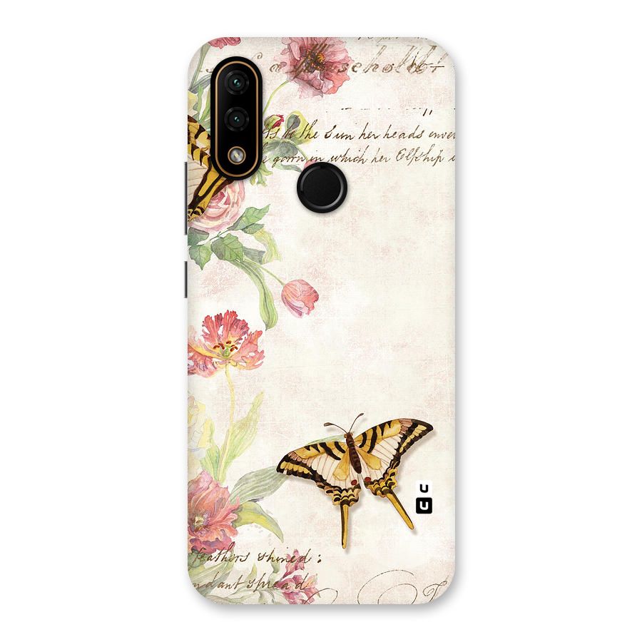 Butterfly Floral Back Case for Lenovo A6 Note