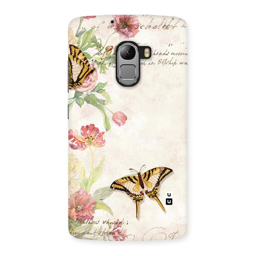 Butterfly Floral Back Case for Lenovo K4 Note