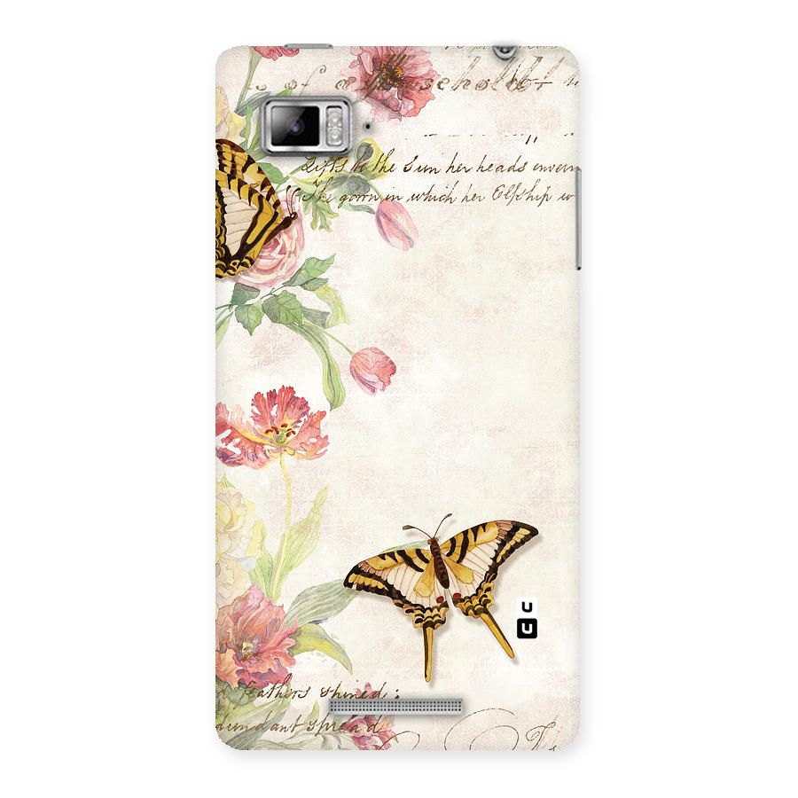 Butterfly Floral Back Case for Lenovo Vibe Z K910